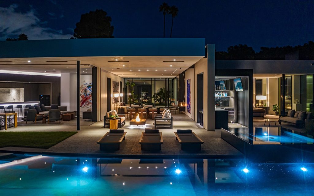 A Beverly Hills Spec House With a 15-foot Waterfall lists for $39 million